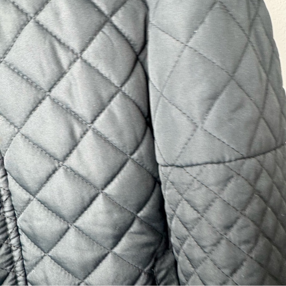 Royalty For Me Black Quilted Puffer Jacket Woman’s PL - Picture 7 of 16